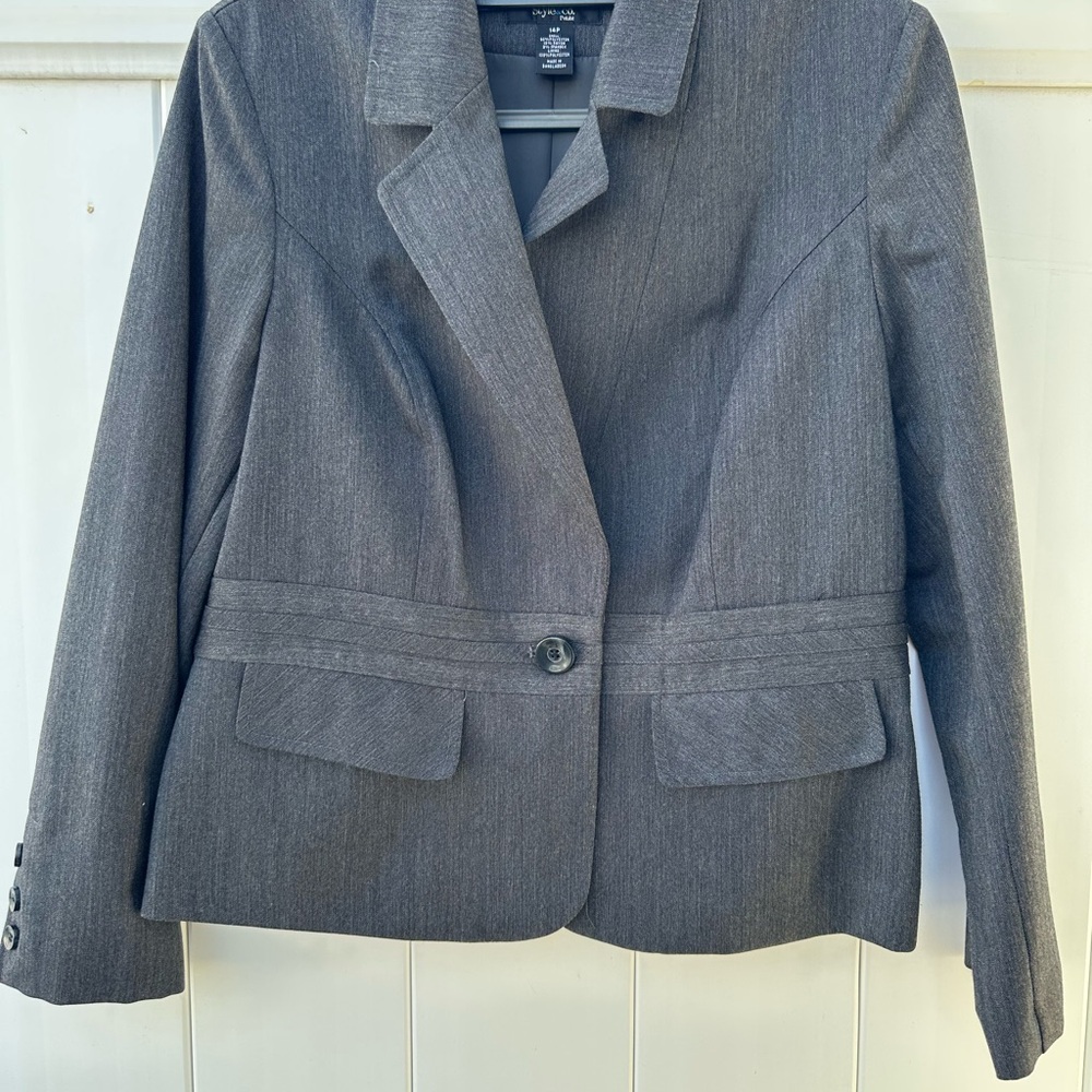 Style & Co. Charcoal Women's Skirt Suit
